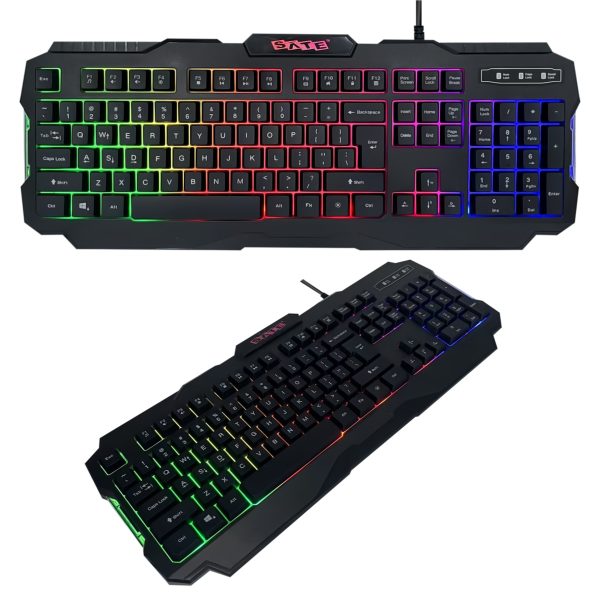 LED Backlit Gamer Keyboards USB Wired AK-837