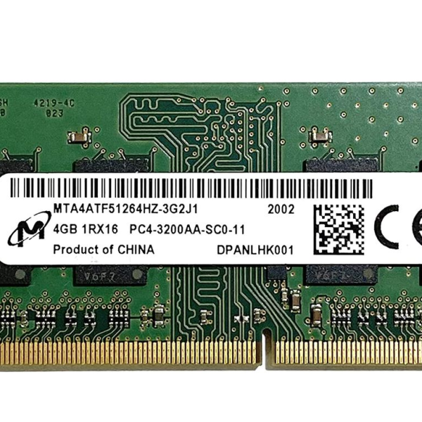 Micron 4GB DDR4 PC4-2666V,3200AA SO-DIMM laptop Memory Used