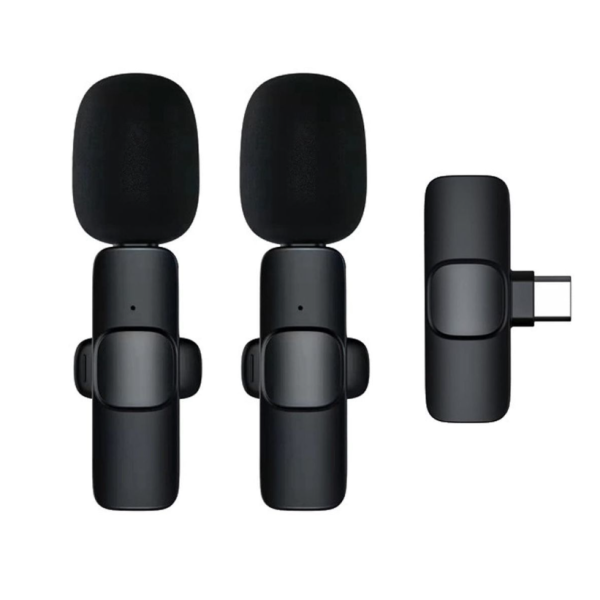 Dual Wireless Microphones with Type-C Receiver for Android Devices