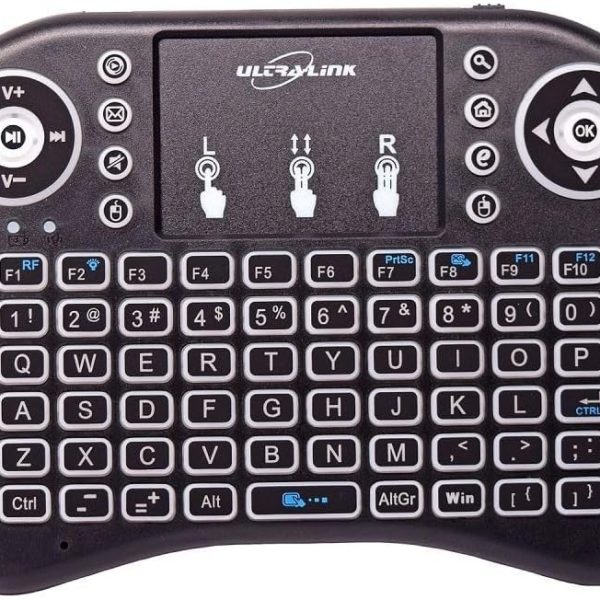 Smart TV Remote and Touchpad, Black