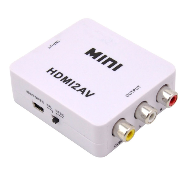 HDMI To AV 3RCA CVBs Composite Video Audio Converter Adapter
