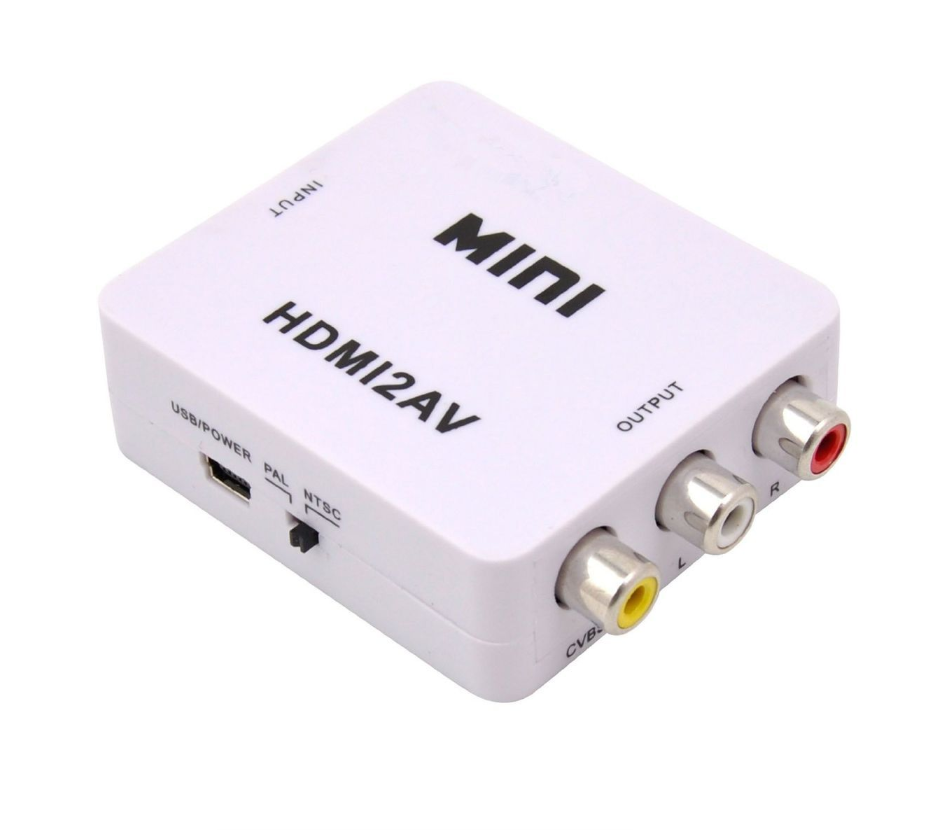HDMI to AV 3RCA CVBs Composite Video Audio Converter Adapter