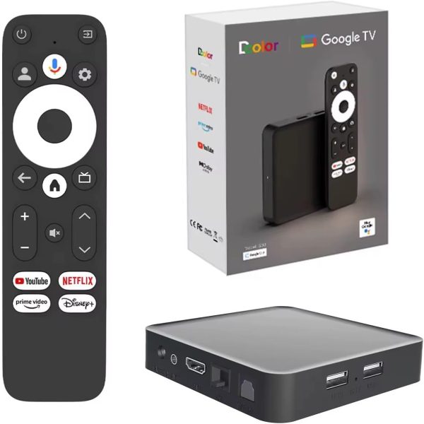 Dcolor GD2 4K Ultra HD Android TV Box with Google & Netflix Certification