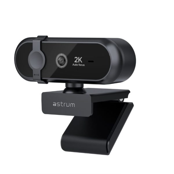 Astrum 2K Webcam with Motorised Autofocus, Mic & Privacy Cover - WM210