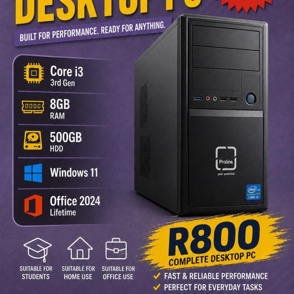 Mecer, Proline, Dell, Lenovo, HP Desktop Refurbished